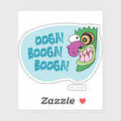 Moed de laffe hond | Ooga Booga Booga! Sticker (Vel)