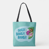 Moed de laffe hond | Ooga Booga Booga! Tote Bag (Achterkant)