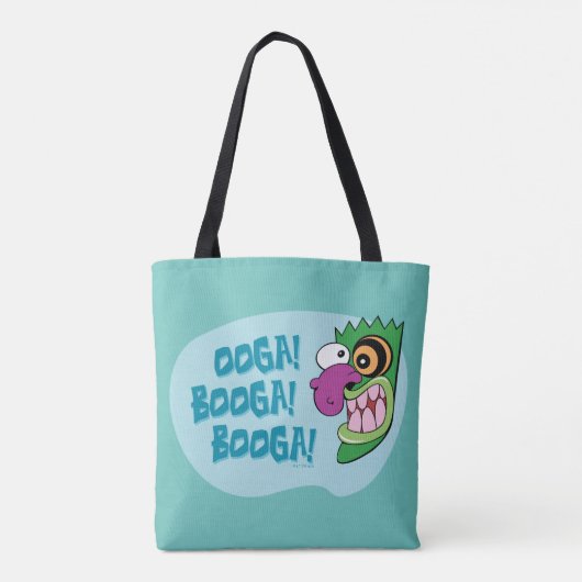 Moed de laffe hond | Ooga Booga Booga! Tote Bag (Achterkant)
