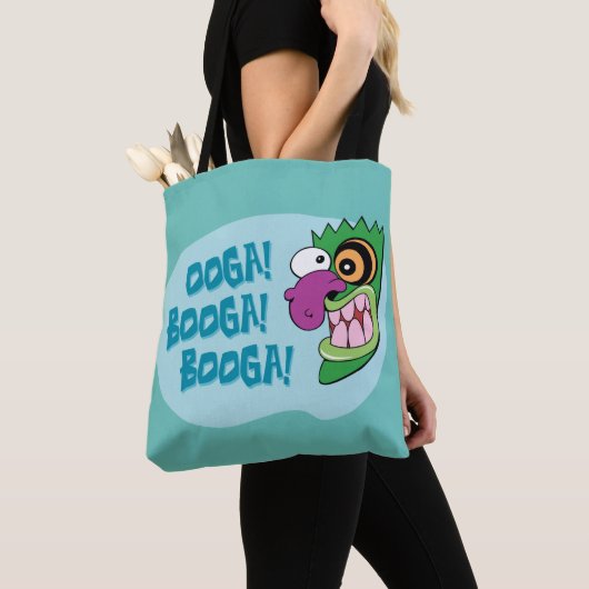 Moed de laffe hond | Ooga Booga Booga! Tote Bag (Dichtbij)