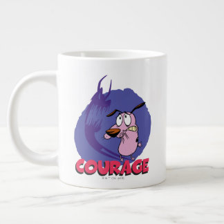 Moed de laffe hond | Schaduwafbeelding Grote Koffiekop