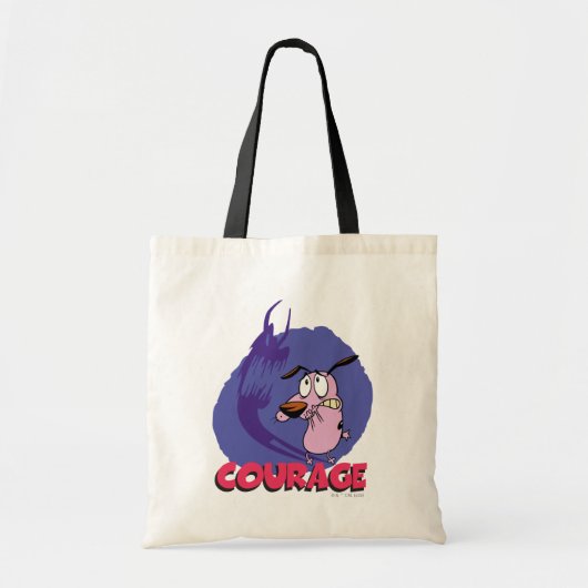 Moed de laffe hond | Schaduwafbeelding Tote Bag (Voorkant)