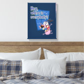 Moed de laffe hond | Waar is iedereen? Canvas Afdruk (Insitu (Slaapkamer))
