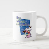 Moed de laffe hond | Waar is iedereen? Grote Koffiekop (Rechts)