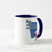 Moed de laffe hond | Waar is iedereen? Mok (Voorkant rechts)