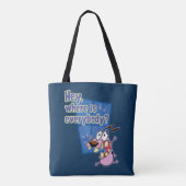 Moed de laffe hond | Waar is iedereen? Tote Bag (Achterkant)