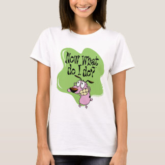 Moed de laffe hond | Wat moet ik nu doen? T-shirt