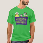 Moed de laffe hond | Welkom in Nergens T-shirt (Voorkant)