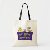 Moed de laffe hond | Welkom in Nergens Tote Bag (Voorkant)
