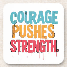 Moed duwt kracht bier onderzetter