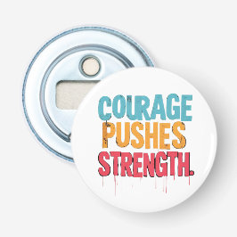 Moed duwt kracht button flesopener