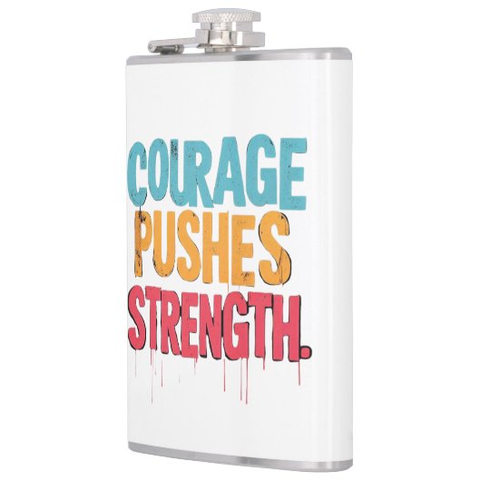 Moed duwt kracht heupfles (Links)