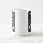 Moed duwt kracht koffiemok (Center)