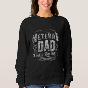Moed, eer, familie Mannen T-shirt voor veteraan va