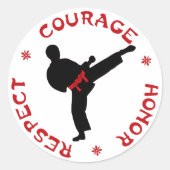 Moed Eer Respect man stickers (Voorkant)