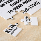 Moed eigen fouten resolutie Franklin Quote Legpuzzel (Zijkant)