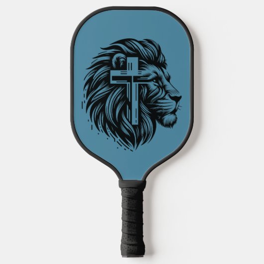 Moed en geloof Leeuw Peddels Pickleball Paddle (Voorkant)