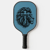 Moed en geloof Leeuw Peddels Pickleball Paddle (Achterkant)