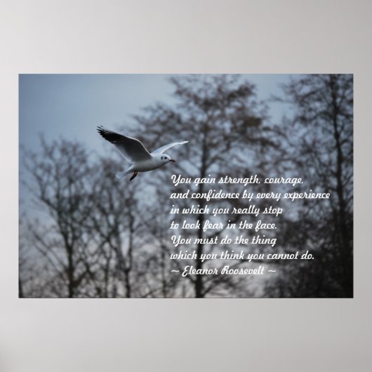 Moed en vertrouwen poster (Voorkant)