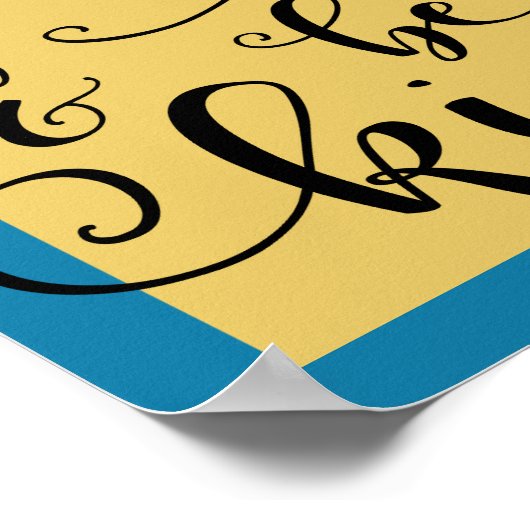 Moed en wees aardig poster (Hoek)