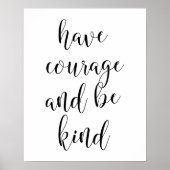 Moed en wees Poster (Voorkant)