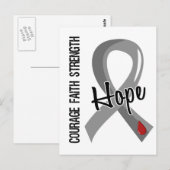Moed Geloof Hoop 5 Diabetes Briefkaart (Voorkant / Achterkant)
