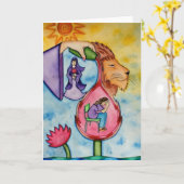 Moed, genezing en kracht - Rita Loyd Kaart (Gele Bloem)