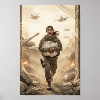 Moed in Chaos en Stille Ironie Poster
