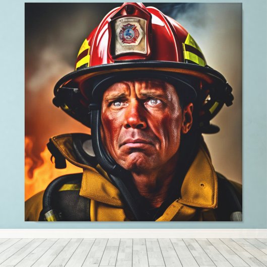 Moed in de Inferno Canvas Afdruk (Insitu (Houten vloer))