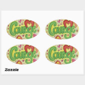Moed Inspirerend Word Art Label Stickers (Vel)