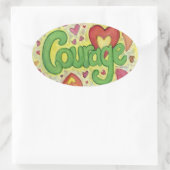 Moed Inspirerend Word Art Label Stickers (Tas)