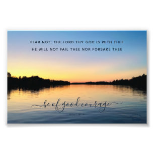 Moed Inspirerende Zonsondergang Fotografie Foto Afdruk