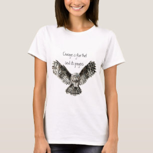 Moed is angst dat zijn gebeden met Owl T-shirt