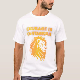 Moed is Besmettelijk Leeuw T-shirt
