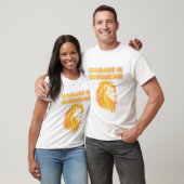 Moed is Besmettelijk Leeuw T-shirt (Unisex)