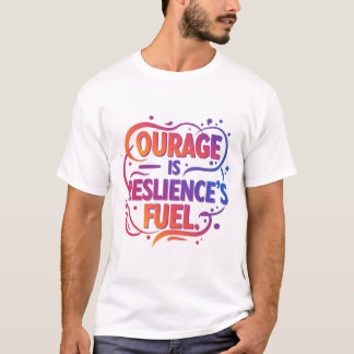 "Moed is de brandstof van veerkracht" T-shirt