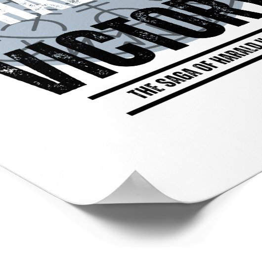 Moed is de helft van de overwinning poster (Hoek)