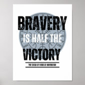 Moed is de helft van de overwinning poster (Voorkant)