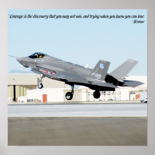 "Moed is de ontdekking die je misschien niet wint, Poster (Voorkant)