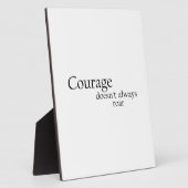 moed is niet altijd een teken van moed fotoplaat (Zijkant)