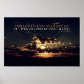 "Moed" Lewis Cass Inspirerend quote Poster (Voorkant)