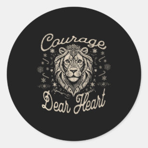 Moed Lieve Hart Religieus Christelijk Geloof Inspi Ronde Sticker