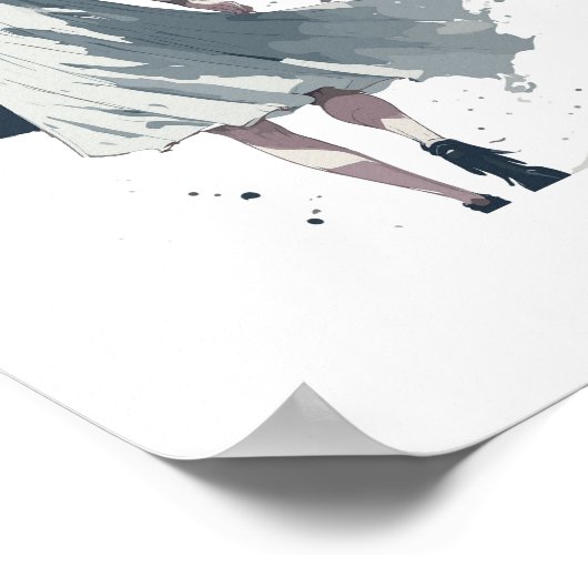 Moed Motivatie kunst Poster (Hoek)