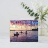 Moed om de kust te verlaten briefkaart (Staand voorkant)