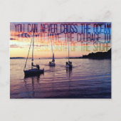 Moed om de kust te verlaten briefkaart (Voorkant)