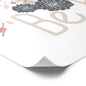 Moed om grijze pbloemen te zijn poster (Hoek)