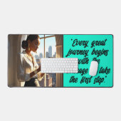 Moed om te Beginnen – Inspirerende Bureaumat voor (Keyboard & Muis)