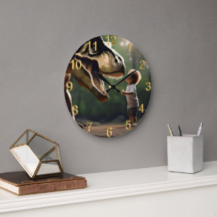 *Moed ontketend: een kleine jongen kijkt naar de T Grote Klok