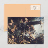 Moed op slagveld briefkaart (Voorkant / Achterkant)