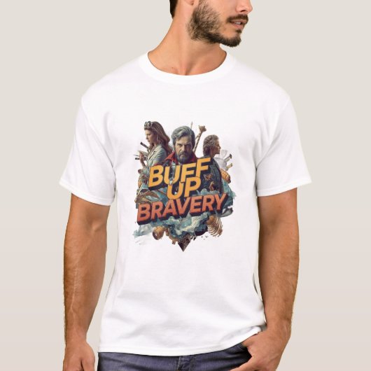 Moed Opkrikken Grafische T-Shirt (Voorkant)